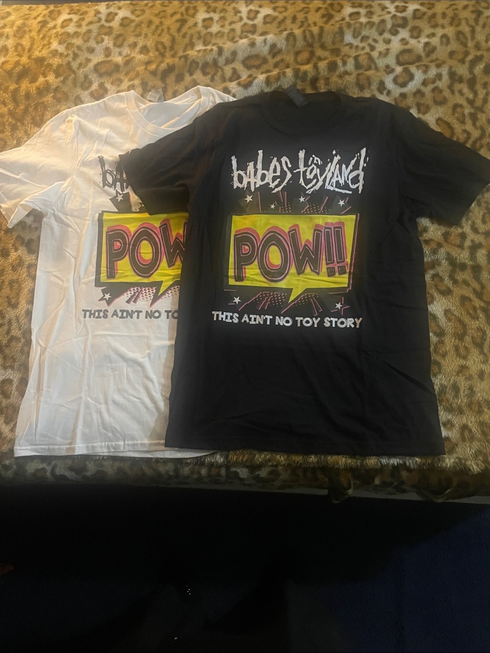 White Mens Short-Sleeve “Babes In Toyland” Graphic Tee - POW!